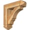 Ekena Millwork Balboa Arts and Crafts Rough Sawn Bracket w/ Offset Brace, Western Red Cedar, 6"W x 20"D x 20"H BKT0604X20X20BOA03RWR - alternate 1